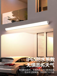 Modern Simple Style LED Corner Wall Lamp Long Strip Outdoor Indoor Living Room Bedroom Restaurant Plug-In Electric Lighting