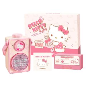 Hello Kitty Bluetooth Speakers Sanrio MG21-39 Kawaii Retro Camera Audio Anime Action Figurine Decor Sound Box Hello Kitty Toys
