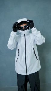 Jaket Gorpcore Windbreaker Anorak Waterproof Medium Vintage Streetwear Nagoya Series - Putih
