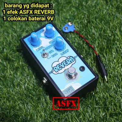 efek Reverb ASFX murah guitar pedal stompbox reverb AS Effect bisa untuk gitar suling vocal DLL