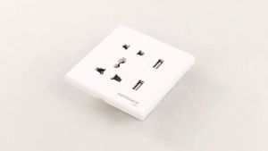 Stop Kontak Dinding Taffware Universal UK EU US dan 2 USB Port - ATH1