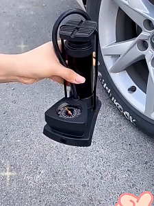 Portable Foot Pump Universal High Pressure Pump Inflatable Pump Car Motorcycle Electric Vehicle