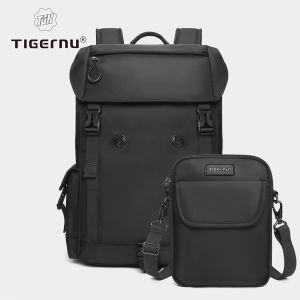 Tigernu 9909 nhẹ 3in1 không thấm nước thời trang 16L Ba lô cho nam sinh viên học du lịch đa năng Ba lô phù hợp với 14máy tính xách tay