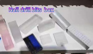 Easy Nail 10 Slots Seperate Storage Box For Nail Drill Bit Files Holder Container Case Display Organizer Acrylic Manicure Tool