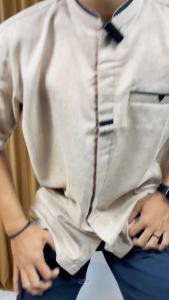 Baju Koko KATUN MADINAH Ukuran M L XL XXL 3XL 4XL Lengan Pendek Polos Pria Dewasa Muslim 2025