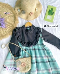 Gamis Anak Perempuan Baju Muslim Anak Ayyesa Dress untuk usia 2-8 thn by Mysha Kids Muslimah