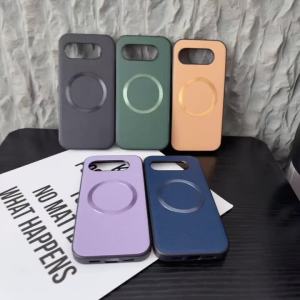 For Magsafe Wireless Charging Phone Case for Google Pixel 6 7 8 9 10 Pro XL 6A 7A 8A 9A 10A Luxury PU Leather Protector Cover
