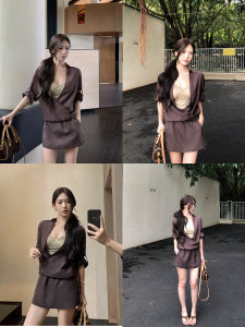Women French Style Satin Beige Loose Shirt