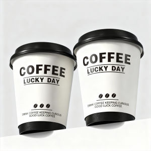 YINGXIKE | Custom Logo Disposable Paper Cup For Commercial Use Portable With Lid