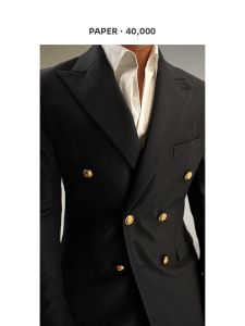 Gentleman Double-Breasted Non-Iron Blazer