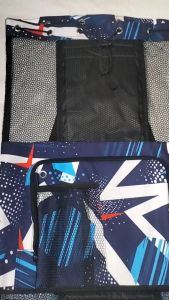 AERONE Tas Sport Renang Jaring Motif Mega Mendung