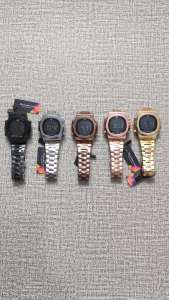 Empirewatches Jam Tangan Jinshegshi JSS-4199 Digital Pria Wanita Cowok Cewek Rantai Stainless Ion Plated Case Waterproof Original