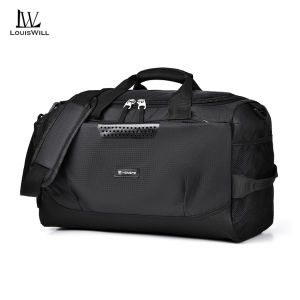 LouisWill Travel Bag Luggage Handbag Waterproof  Fitness Bag Separation Shoes Pocket Sport Bag Yoga Shoulder Bag Traveling Bag Fitness Bag Gym Totes for Men Women