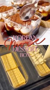 Korean Dessert Box Chessecake Mika Square 250ml + Lid / XY-585