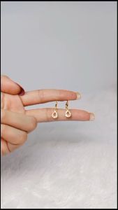 Anting Xuping Premium Model Oval Mini Lapis Emas 24K