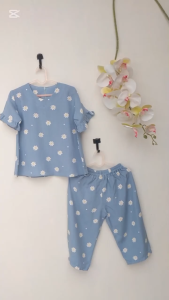 Nasya Hijab - Setelan Anak Perempuan Bahan Rayon Motif Bunga One Set Anak Bayi Usia 0-5 Tahun Terbaru