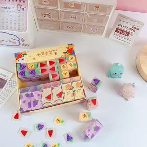 Penghapus Lucu Imut Motif Buah Hewan Dinosaurus Hati Eraser