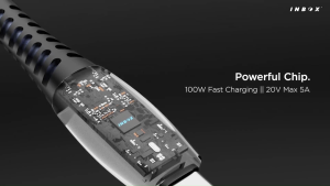 INBOX PDC-3 Kabel Data Type C 100W & iPhone 20W Lightning Fast Charging USB 2.0 PD USB-C Cable Data