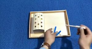 ถาดสำหรับการสอนเด็กรับพาเลท Early การศึกษาก่อนวัยเรียน ถาดไม้ใสของเล่น