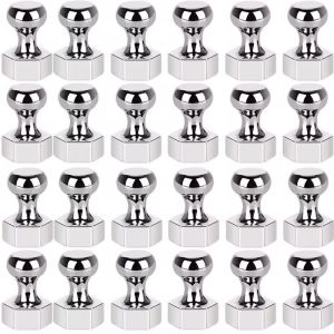 แม่เหล็กนีโอไดเมียมทรงหกเหลี่ยม แรงดูดสูง ใช้เป็นตะขอแม่เหล็ก หมุดติดแผนที่ รูปภาพ บันทึก ของสำคัญ ตู้เย็น อเนกประสงค์