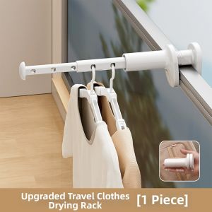 Portable Folding Telescopic Clothes Drying Rack 5 Holes