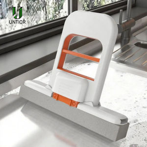 UNTIOR Cầm Tay Bóp Cây Lau Nhà Thân Thiện Với Môi Trường Kép Ướt & Khô Mini Dụng Cụ Vệ Sinh Có Khả Năng Thấm Hút Mạnh Tay Xốp Cho Nhà Bếp Gia Đình