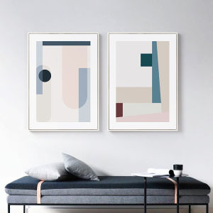Modern Minimalist Abstract Geometric Wall Art Nordic Style Living Room Decorative Painting Small  Style Bedside Picture