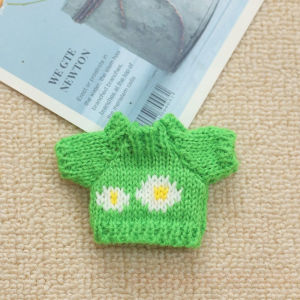 Mini DollS Clothes Outfit Accessories For LABUBU for Elf doll Knitted Christmas Love twisted solid Santa sweater Clothing