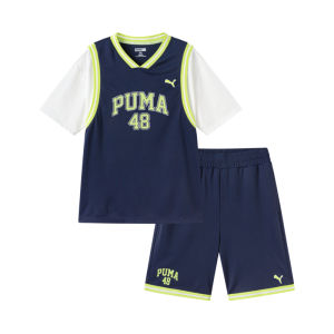 PUMA | Summer Short Sleeve Faux Two-Piece Basketball Uniform