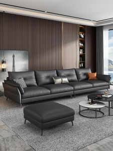 Nordic Style Luxury Tech Fabric Sofa Modern Living Room Four Three Seat Home Fashion Popular Model Quality Luxury Type