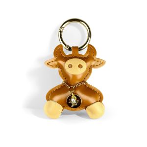 Cute PU Leather Animal Bag Charms/Panda Deer Bear Duck Cow Sheep/Adorable Keychain Accessories for Handbags Backpacks,Gift