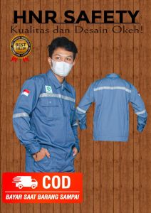 Wearpack Safety Pria dan Wanita Atasan/ Seragam Kerja/ APD Safety K3/ Lengan Panjang