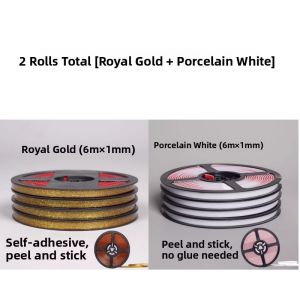 Kitchen Bathroom Gas Stove Edge Sealing Tape Waterproof Mold Proof Oil Proof Bathroom Sink Slot Edge Gap Filler Decorative