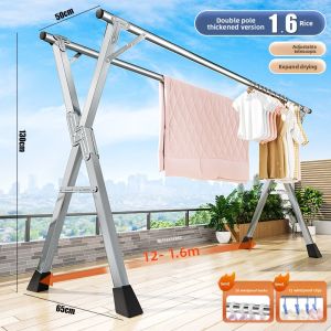 MONLEYTA | Indoor Folding Extendable Clothes Drying Rack