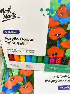 Bộ Màu Acrylic Cao Cấp Mont Marte Signature 18/24/36/48 Màu x Tuýp 36ml