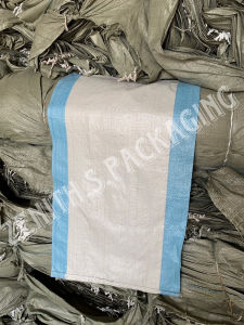 กระสอบเกรดB แถบฟ้า ชมพู เขียว 20x36นิ้ว กระสอบใส่มูลสัตว์ มีหลากหลายสีให้เลือก ถุงใส่ทราย ถุงส่งของ ใส่เศษต่างๆ