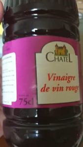 Giấm nho đỏ Chatel 750 ml nhập khẩu Pháp