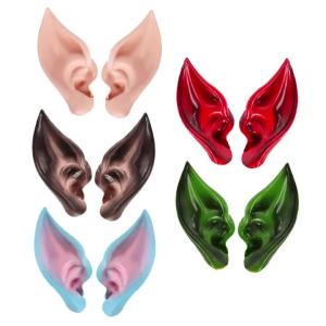 Latex Elf Ear Halloween Carnival Dress up Costume Costumes Live Broadcast Props Fairy Ears Elven Vampire Ears Fake Ear