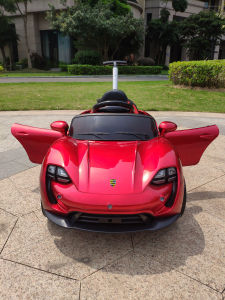 Childrens Electric Toys Car Four-Wheel Seat Chargeable with Remote Control Hand Push Rod Baby Boys and Girls 1 to 3 Years Old 5