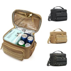 กระเป๋าใส่อาหารแบบยุทธวิธี กระเป๋าใส่อาหารแบบพกพา กระเป๋าใส่อาหารแบบยืดหยุ่นสำหรับการเดินทาง กระเป๋าใส่อาหารแบบมีซิปป้องกันน้ำ