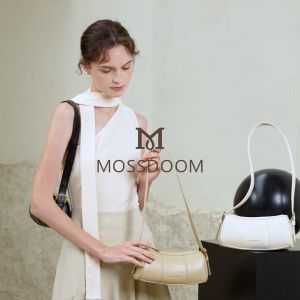 MOSSDOOM Tas Bahu Greta Bag Yang Eegan Dan Ringkas Tas Wanita Dengan Desain Garis Vertikal Sederhana