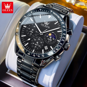 OLEVS Watch For Men Waterproof Original New Fashion High Quality Casual Quartz Mens Watch Stainless Luminous Calendar Jam Tanggan Lelaki