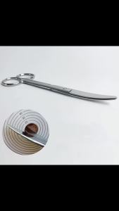 Ostomy Bag Scissors Ostomy Care Accessory Stainless Steel Scissors for Stoma Care Stoma Curved Scissors 14cm
