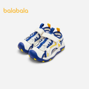 Balabala Childrens Shoes Sports Sandals For Children Boys And Girls 2024 Summer New Beach Shoes Bao Head Hollow Breathable