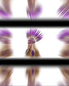 Indian Native American Inspired Headdress Artificial Feather Headdress Crafts for Role Playing Stage Performance Dance Dress up
