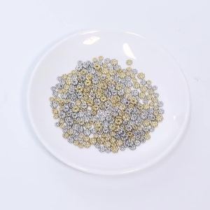 10-20 Chiếc Thép Không Gỉ Miếng Đệm Hạt 4/5/6 Mm Màu Vàng Bông Tuyết DIY Hạt Vòng Tay Phụ Kiện Vòng Cổ Rời Số Lượng Lớn