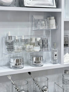 Bathroom Cabinet Wall-Mounted Storage Box Slanted Mouth Organizer Cosmetic Storage Plastic Home Organization Accessories