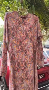 Baju Kurung Pahang Zaria by Butik Sireh Pinang - Floral Printed Kurung Daily Wear