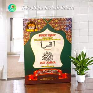buku iqro bendel dan juz amma besar kertas hvs warna cover hijau(15×21cm)