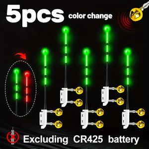 5pcs Fishing Bite IndicatorsBell IndicatorSuitable for Saltwater and FreshwaterSurf Fishing Rod Tip LightWithout Battery